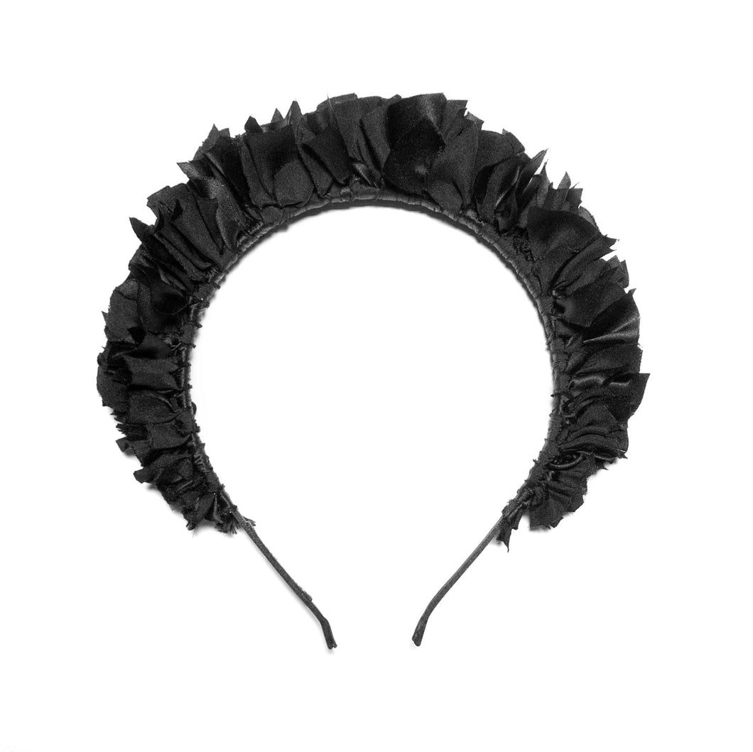 Flock Headband in Ink Black